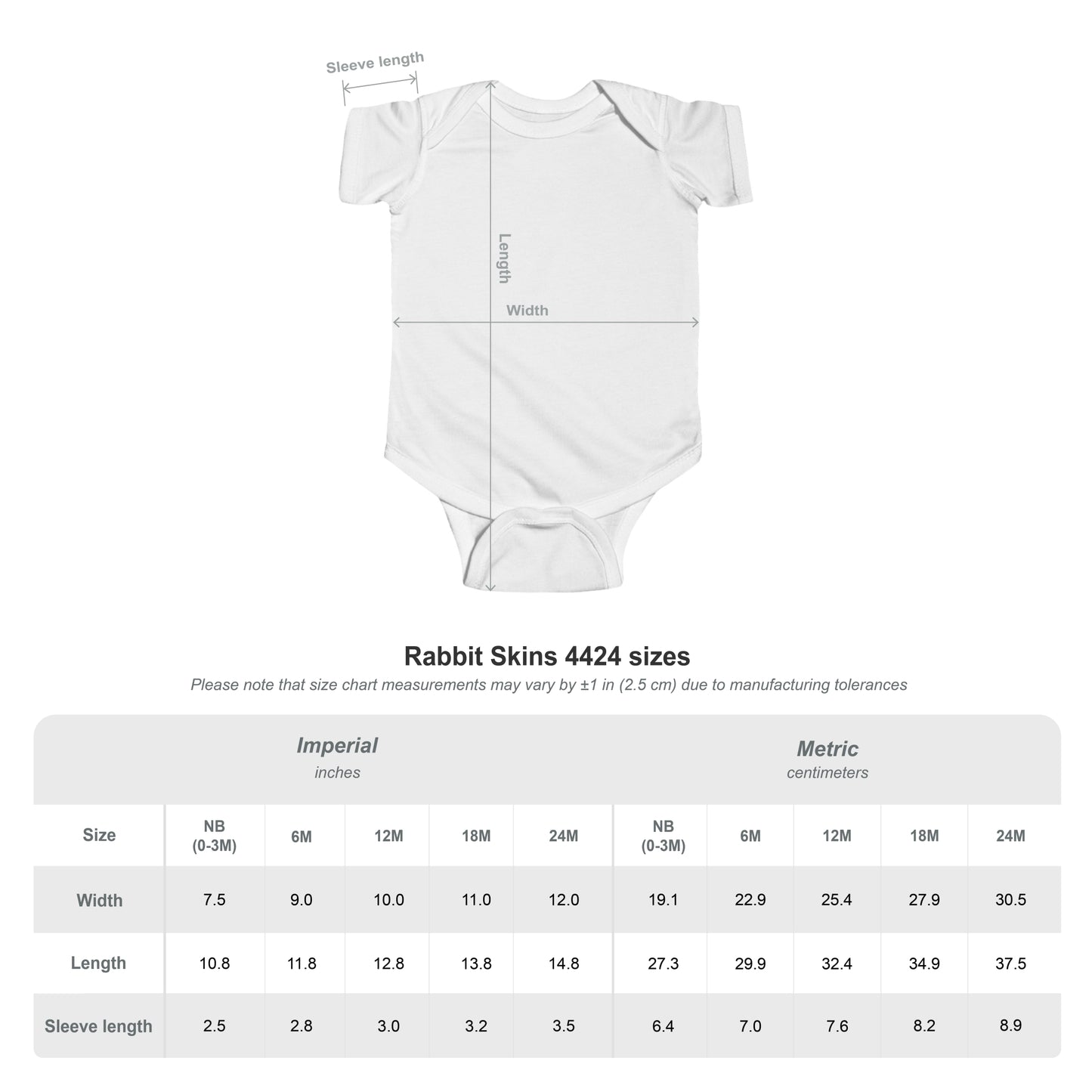 Infant Bodysuit "news baby" Minimalist Newborn Gift