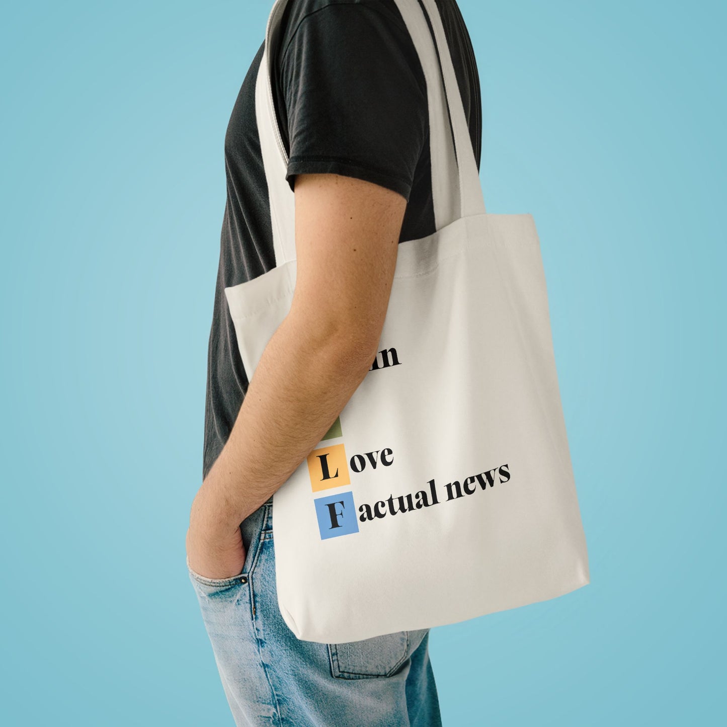 D.I.L.F. ("Damn I Love Factual News") Tote Bag