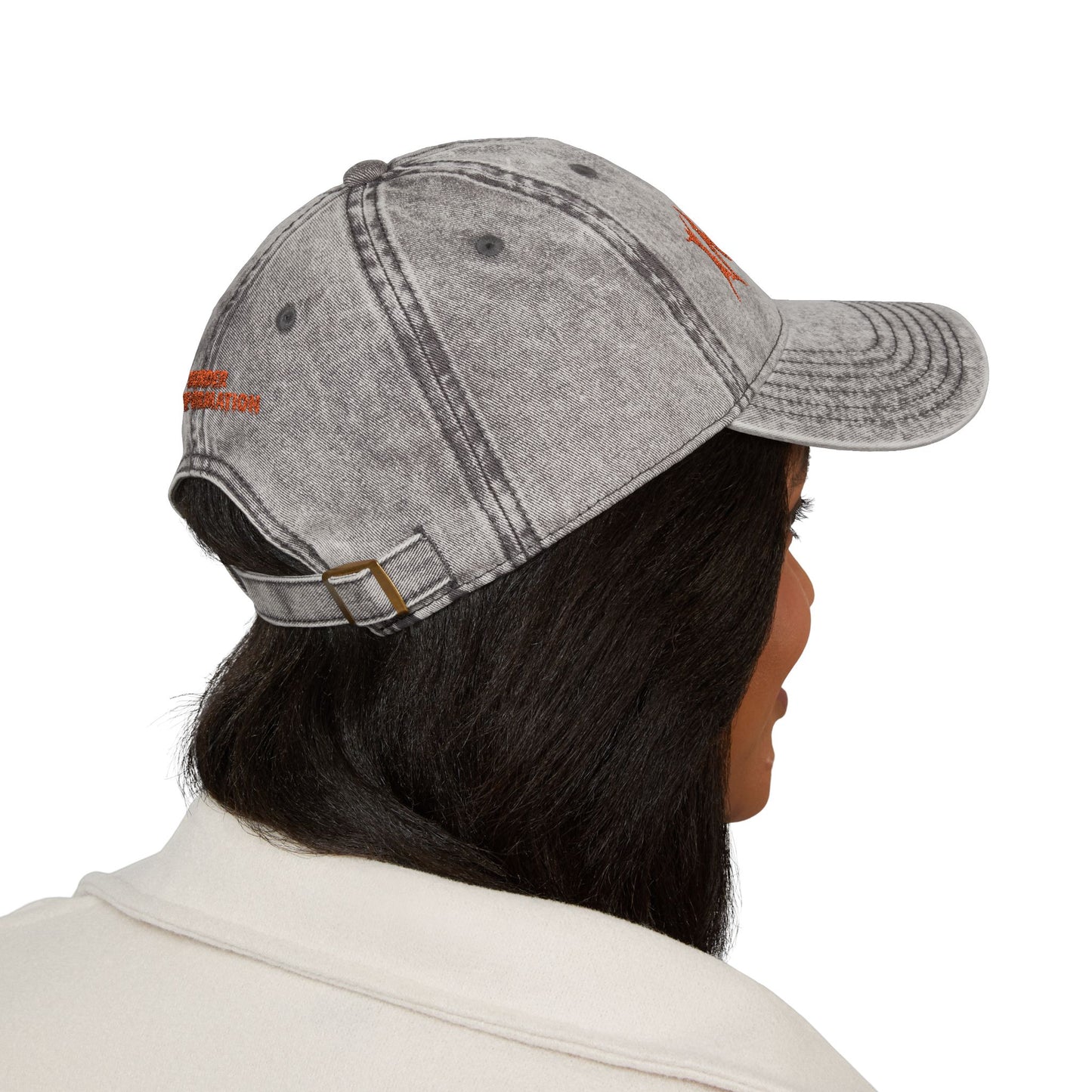 FACTS ARE METAL Cap in Grey Denim