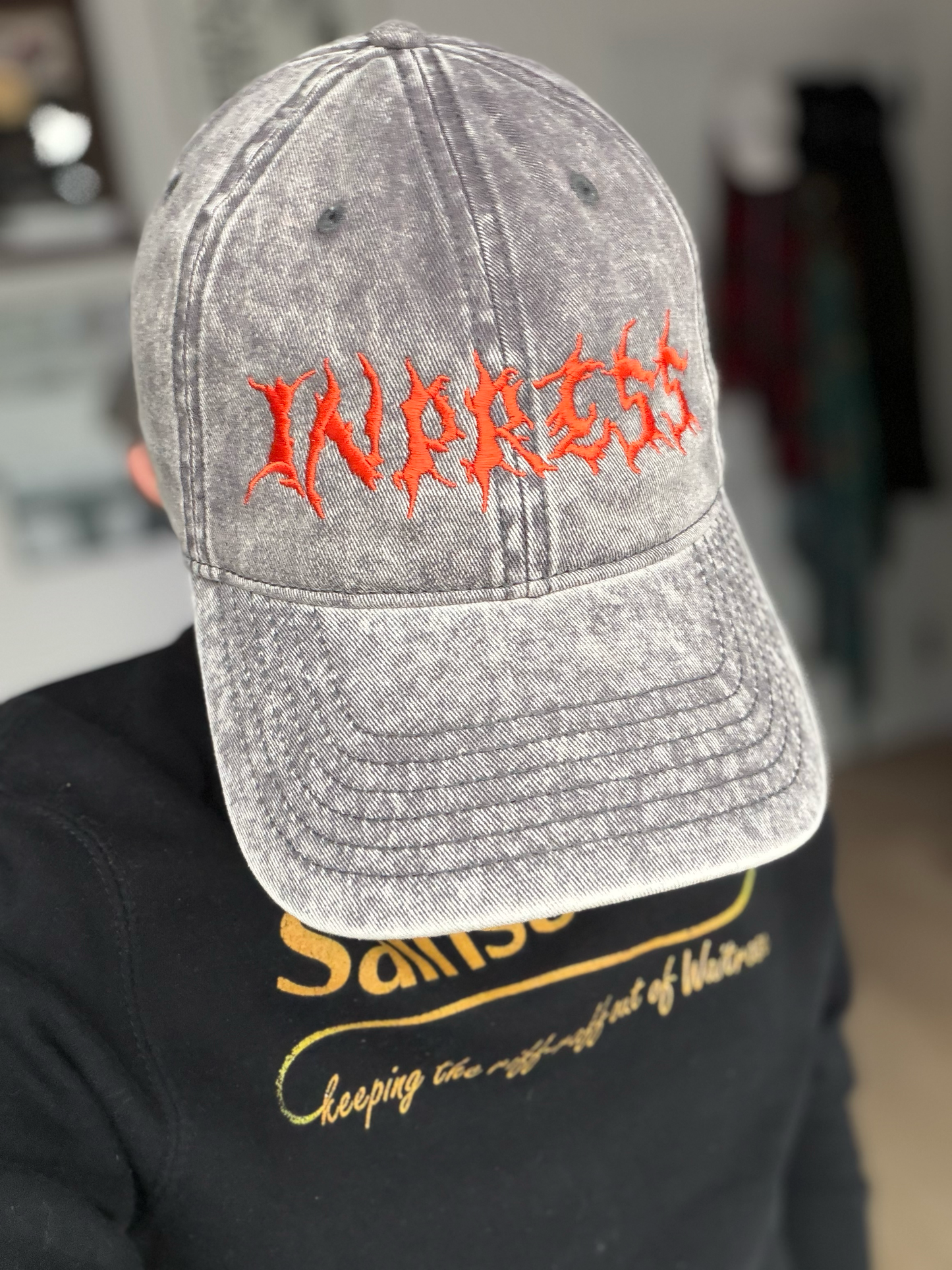 FACTS ARE METAL Cap in Grey Denim